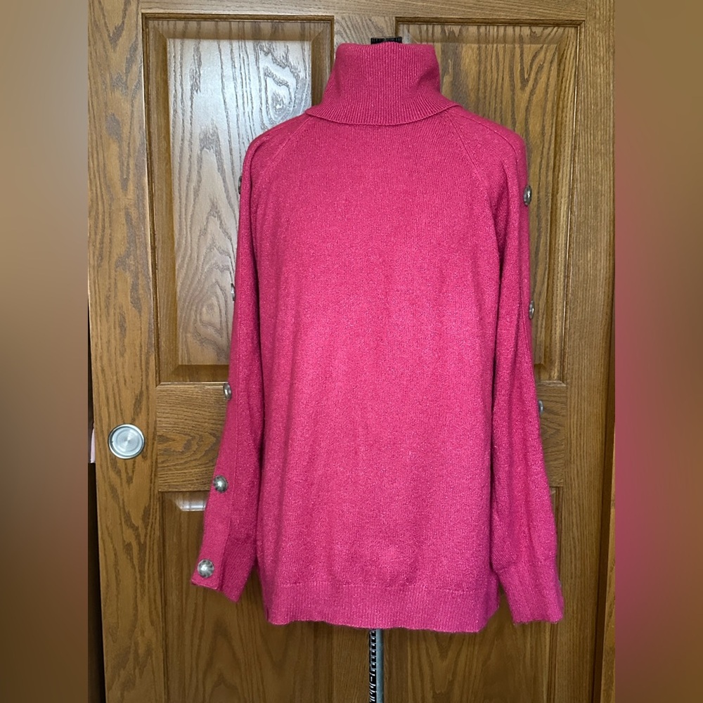 Apt. 9 Women's Vibrant Rose Turtleneck Sweater